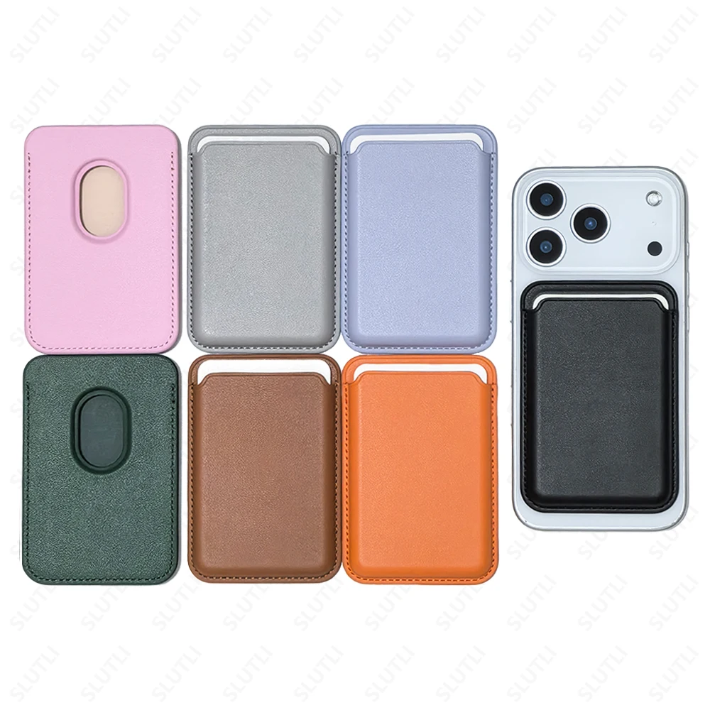 Magnetic Leather Wallet Case For iPhone 17 16 15 Pro Max 14 Plus 13 12 For Magsafe Samsung Card Holder Case With Magnet Cover