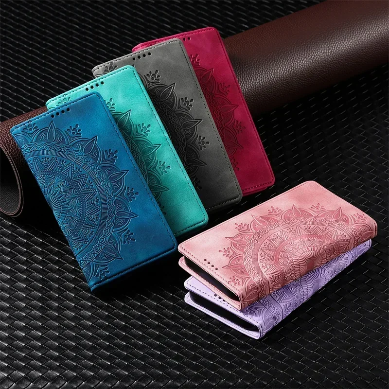 i Phone SE 2022 Funda Totem Flip Case onfor Apple iPhone 16 15 14 Plus 13 12 mini 11 Pro Xs Max XR Magnetic Leather Wallet Capa