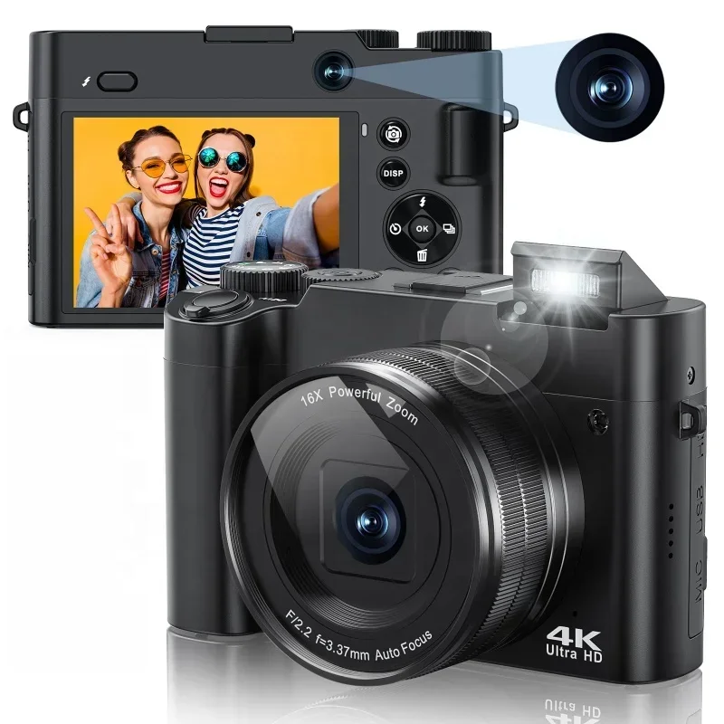 In stock48MP Dslr 4k Compact Custom Travel Fotografica Camara De Fotos Vintage Professionnel  for Photography Digital Cameras