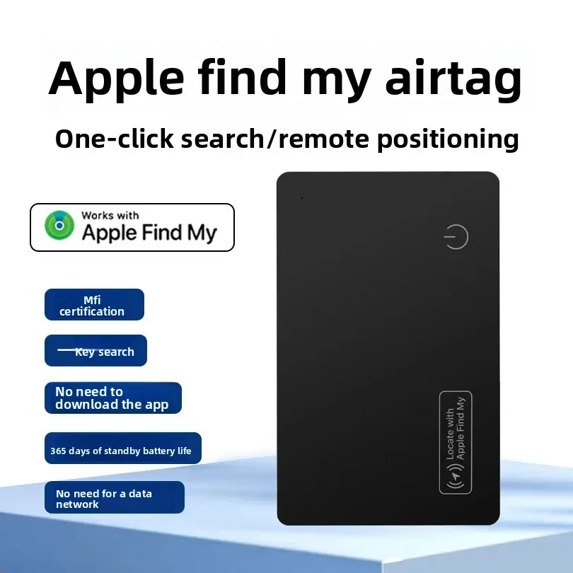 Wireless Charger Charging Tracking Card Wallet GPS Locator Smart Mini Tag Iphone for Apple Device Find My Airtag Replacement