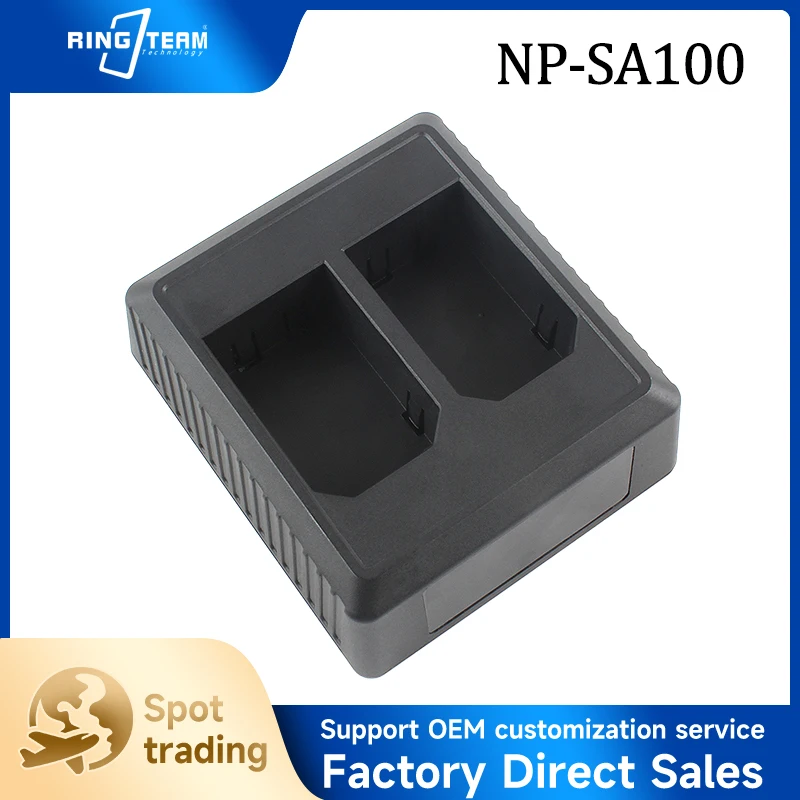 NP-SA100 Portable PD Fast Charge Battery Charging Dock with Real-Time Battery Level Screen Display for Sony Digital Cameras