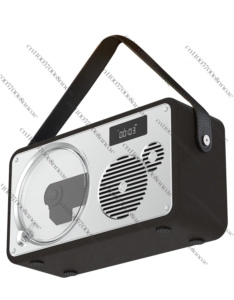Home Rechargeable Speaker Portable CD Player with USB AUX LED Display Remote Control