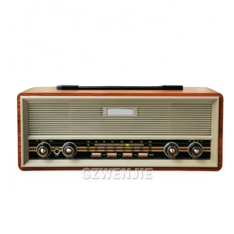 Vintage Home Wooden AM FM SW Multiband Radio Old Portable Wireless Stereo Radio Card Bluetooth Speakers Rechargeable PX-630BT
