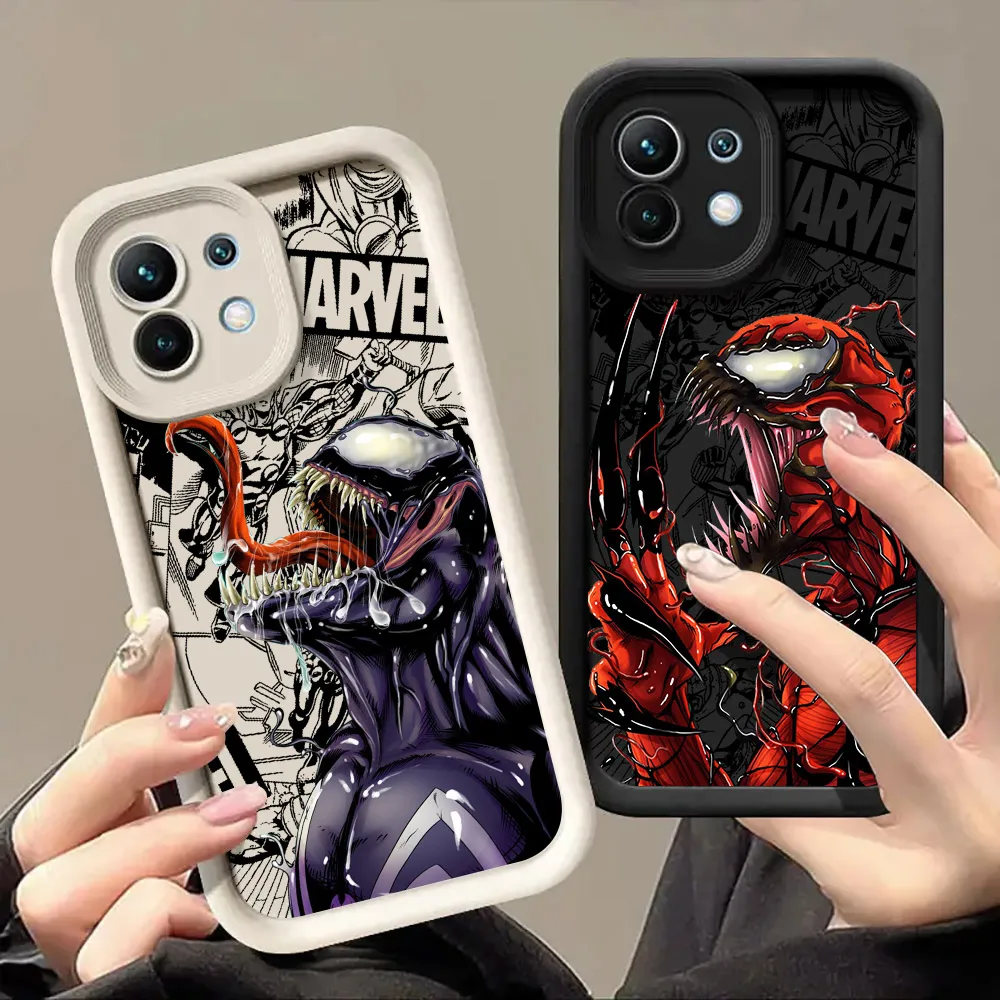 Venom Marvel Cool Phone Case For Xiaomi Mi 13 14 14T 15 15T Pro 17 Ultra Poco M7 M8 F8 F7 X6 X7 X8 Pro Max 5G Shockproof Cover