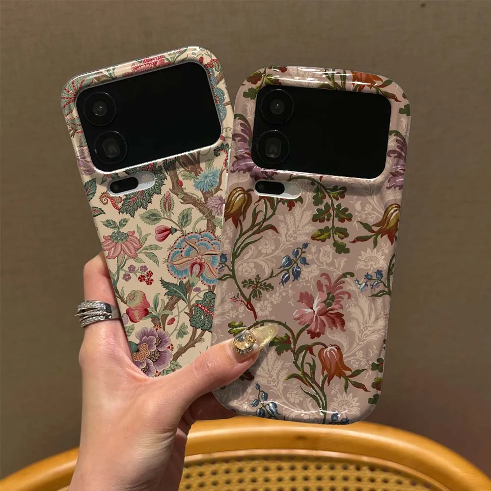 Artistic Flower Pattern For Xiaomi 17 15 14 14T 13 13T 12T 11 Pro Max Lite Ultra 5G Wave Oil Feilin Phone Case Cover