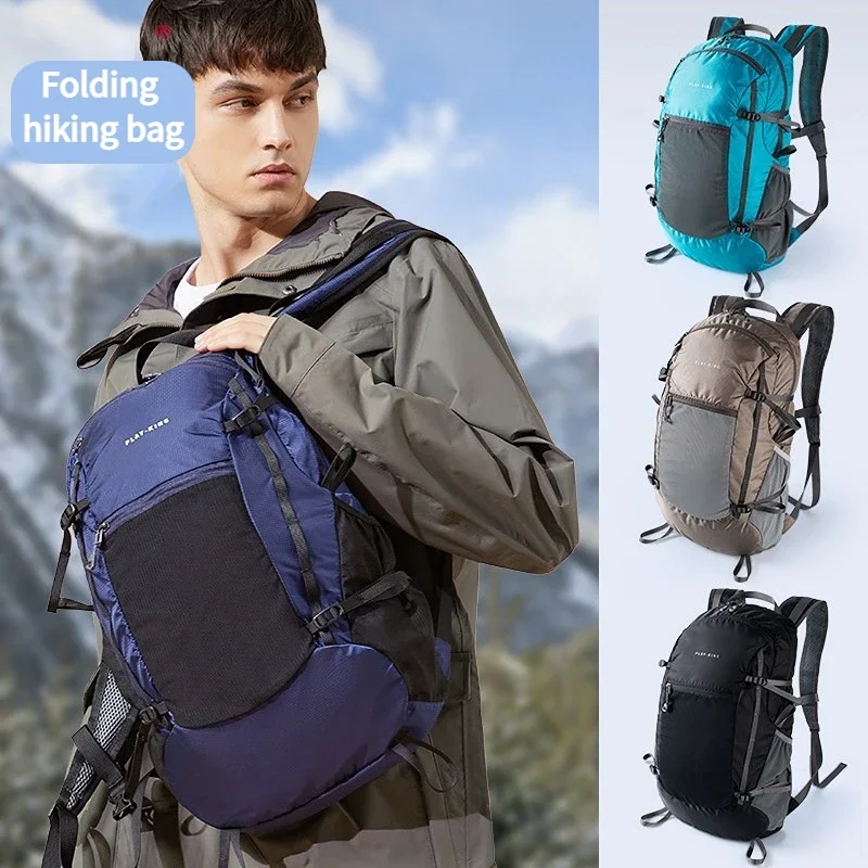 Backpacks Outdoor Hiking Bag Foldable Waterproof Professional Hiking Backpack Travel Leisure Bag Large Capacity Ultra-light