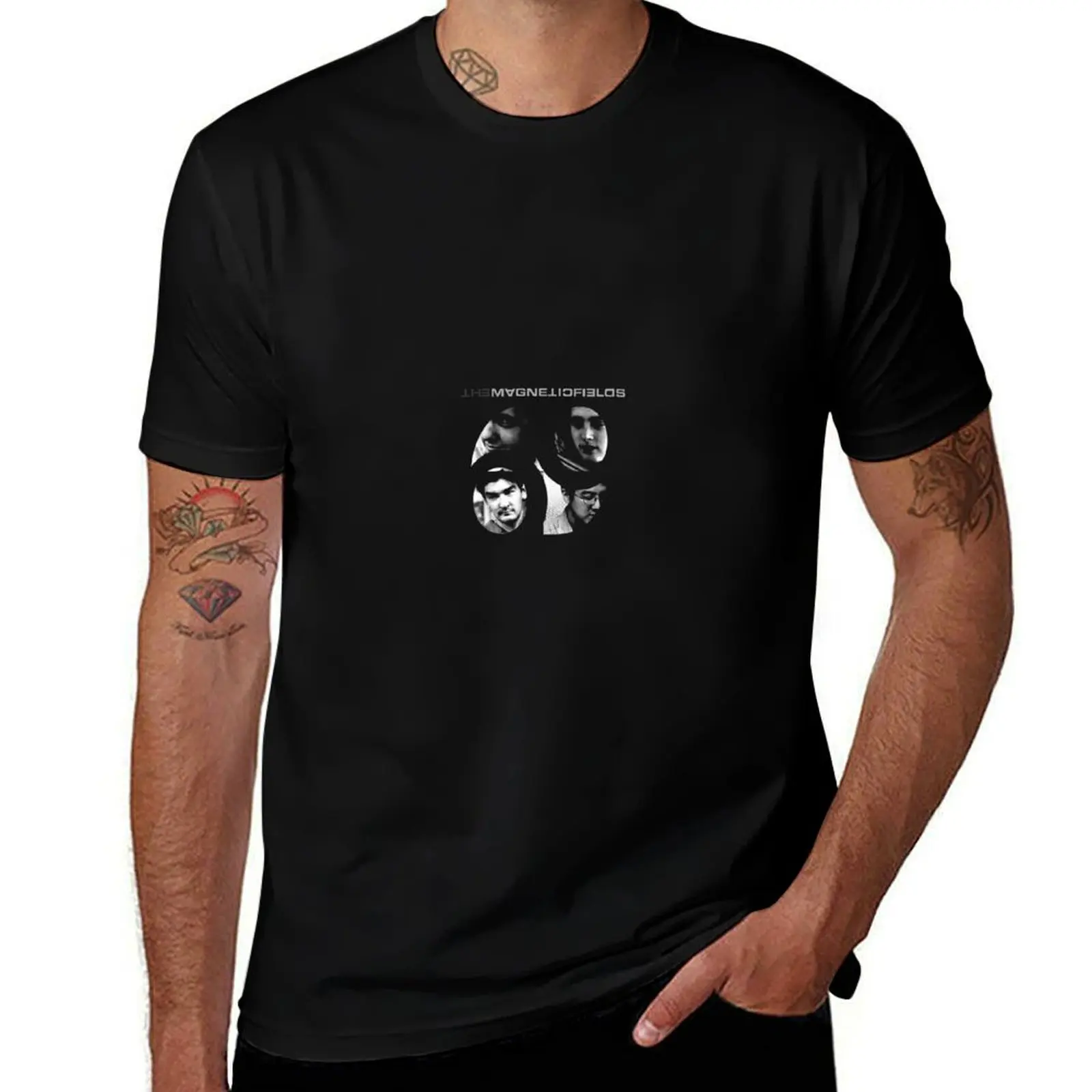 The Magnetic Fields 69 Love Songs T-Shirt Vintage Print Crew Neck Tee