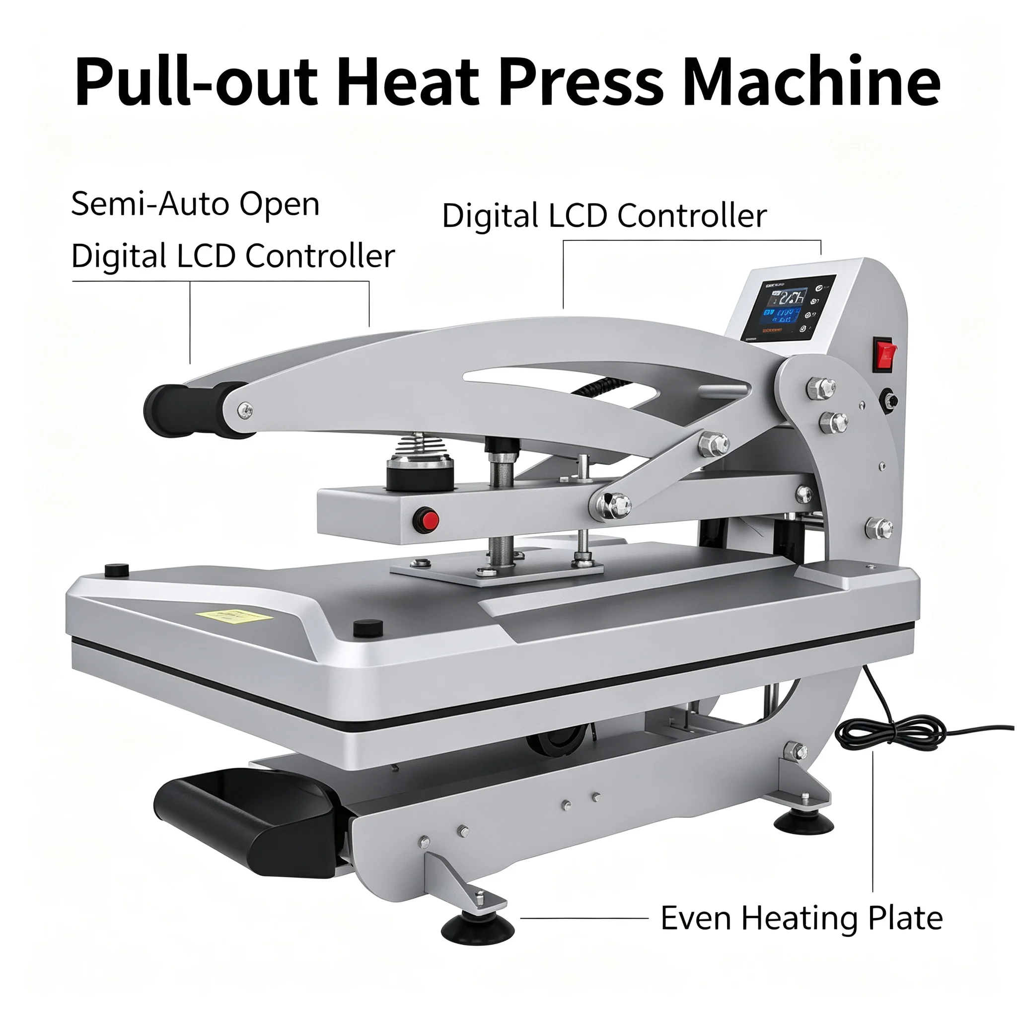 Magnetic T-shirt Bronzing Machine Manual Hot Press New Conditions for Clothing and Hot Bricks