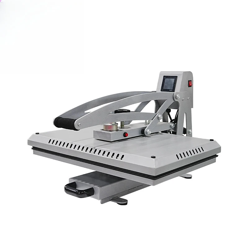 Magnetic semi-automatic horizontal 40 * 60cm heat transfer T-shirt pull-out set garment hot stamping machine equipment