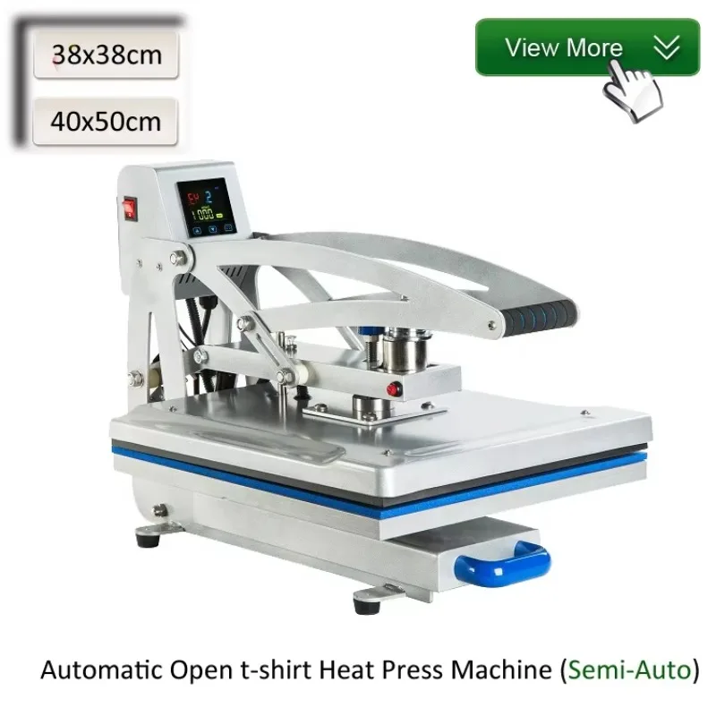 Commercial Grade Professional Magnetic Semi-automatic t Shirt Sublimation Heat Press Machine