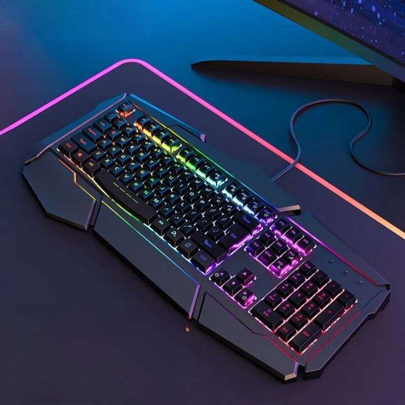 Universal LK160 wired gaming keyboard, computer desktop membrane external USB