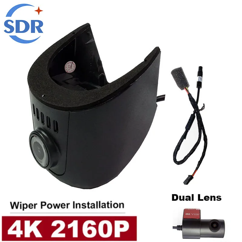 4K Plug And Play Dash Cam Wifi Car DVR For Audi A1 A3 A4 A5 A6 A7 A8 Q3 Q5 B5 B6 B7 B9 8V C5 C6 C7 2016~2022 APP&GPS Trajectory