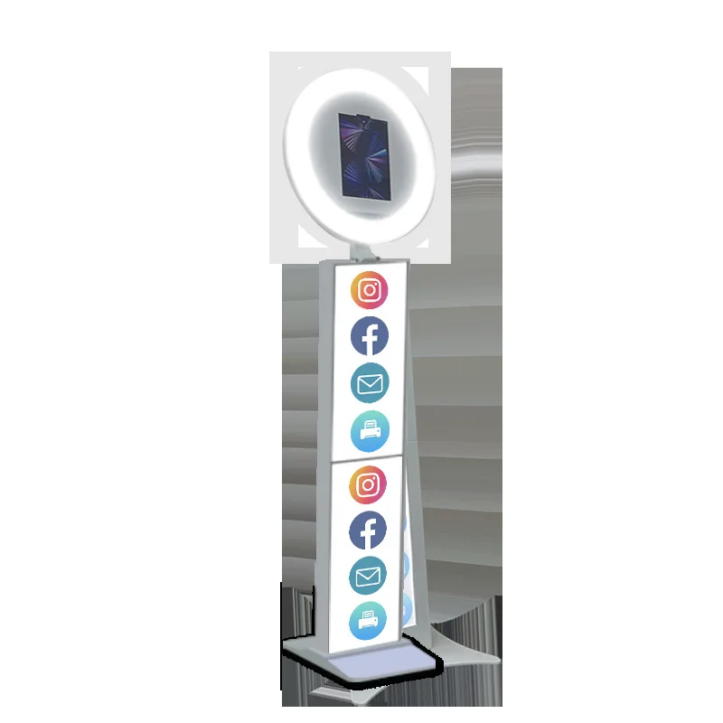 RGB Dimmable LED Ring Light Photo Booth Ipadbooth Portable Wedding Party Handheld Photo Booth