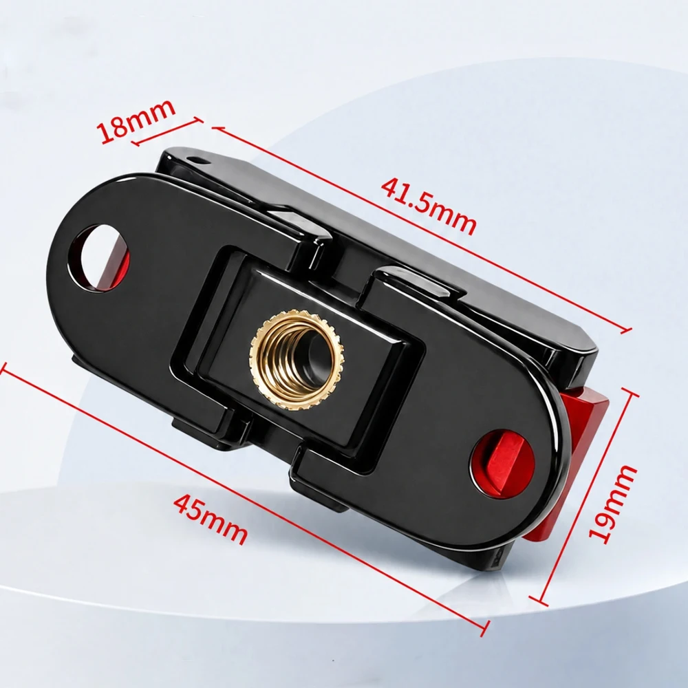 Magnetic Quick Release Mount for Insta360 X6 Dual Interface 1/4 Screw Foldable Metal Buckle Anti Drop Shockproof X6 Camera Base