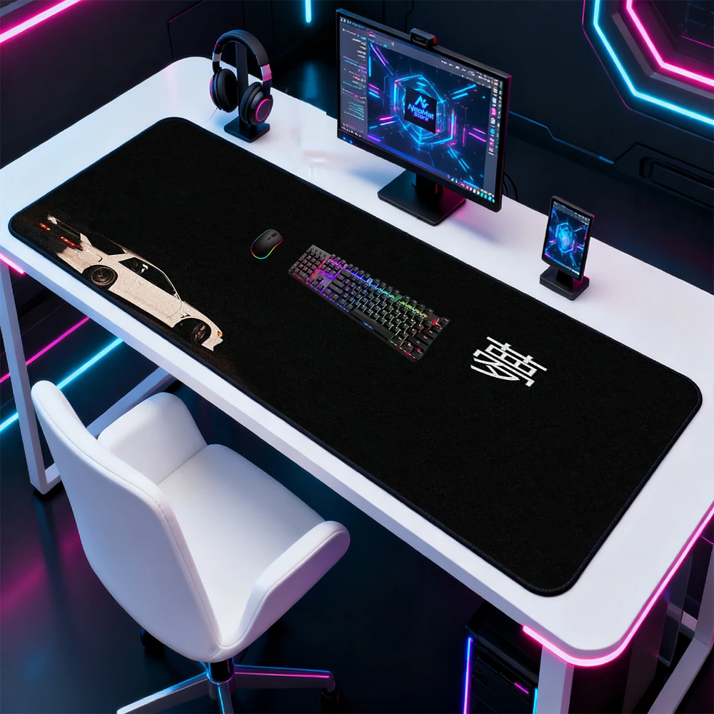 Car Mouse Mat Black Desk Mouse Pad Ultra Large Gaming Accessories Decor Carpet Giant Computer Mat 5mm Pad Extended Rubber Mat