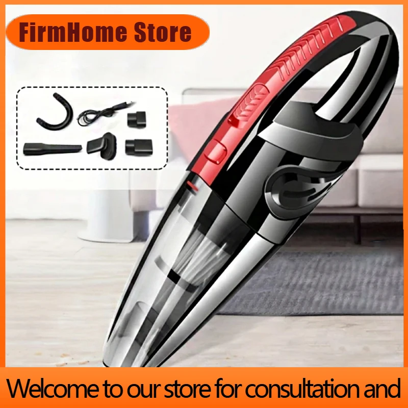 FirmHome StorePortable Wireless Vacuum Cleaner Powerful Suction Rechargeable Handheld Vacuum Cleaner Quick Charge For Car Home P