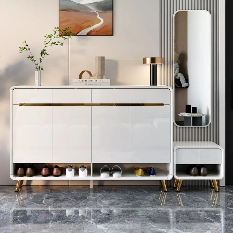 Space Saving Accent Shoe Cabinets Adjustable Luxury Cheap Shoe Cabinets Minimalist Creative Sapateira Chinese Style Furniture