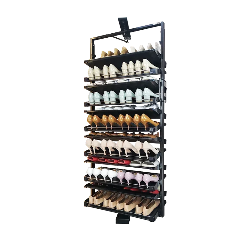 Rotating shoe rack 360 degree home storage built-in hardware accessories height adjustable rotating shoe cabinet