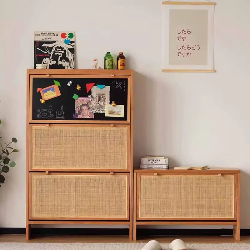 Modern Adjustable Shoe Cabinet Wooden Nordic Space Saving Shoe Storage Organizer Slim Narrow Meuble Chaussures Furniture Home
