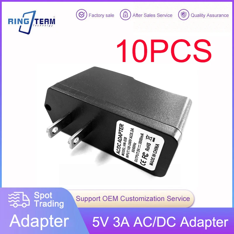 10x 5V 3A USB Charger Adapter Fast Charging Universal Switching Power Micro USB Type-C Interface
