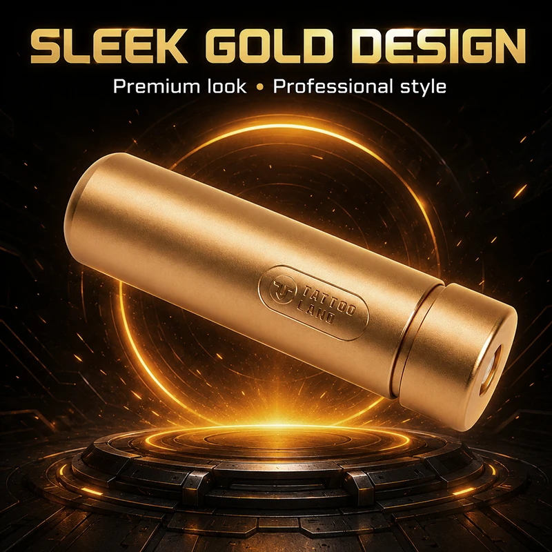 Vcando Wireless Tattoo Pen Permanent Makeup Premium Metal Body Low Noise Stable Performance Compact For Professional Tattoo Arti