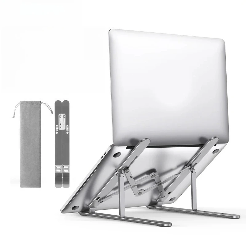 Foldable Laptop Stand Holder Riser Portable Adjustable Aluminum Notebook Stand Computer Stand 7 Angles for MacBook Tablets