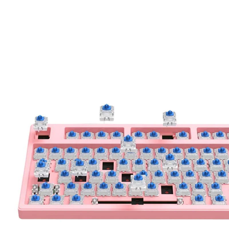 Cherry Axis Mechanical Keyboard Wireless Bluetooth Girls Pink Computer Gaming Keyboard