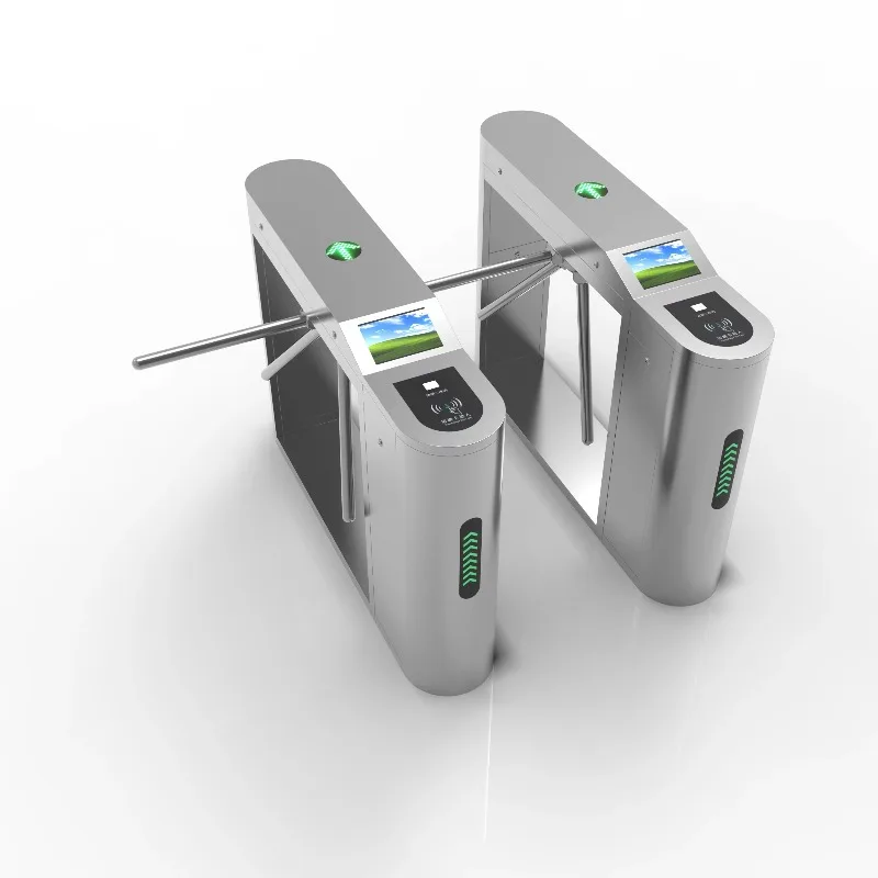 Cheap Factory Price Access Control Automatic Baffle Subway Gate 2 Way Entrance and Exit Gat  Tripod Turnstile