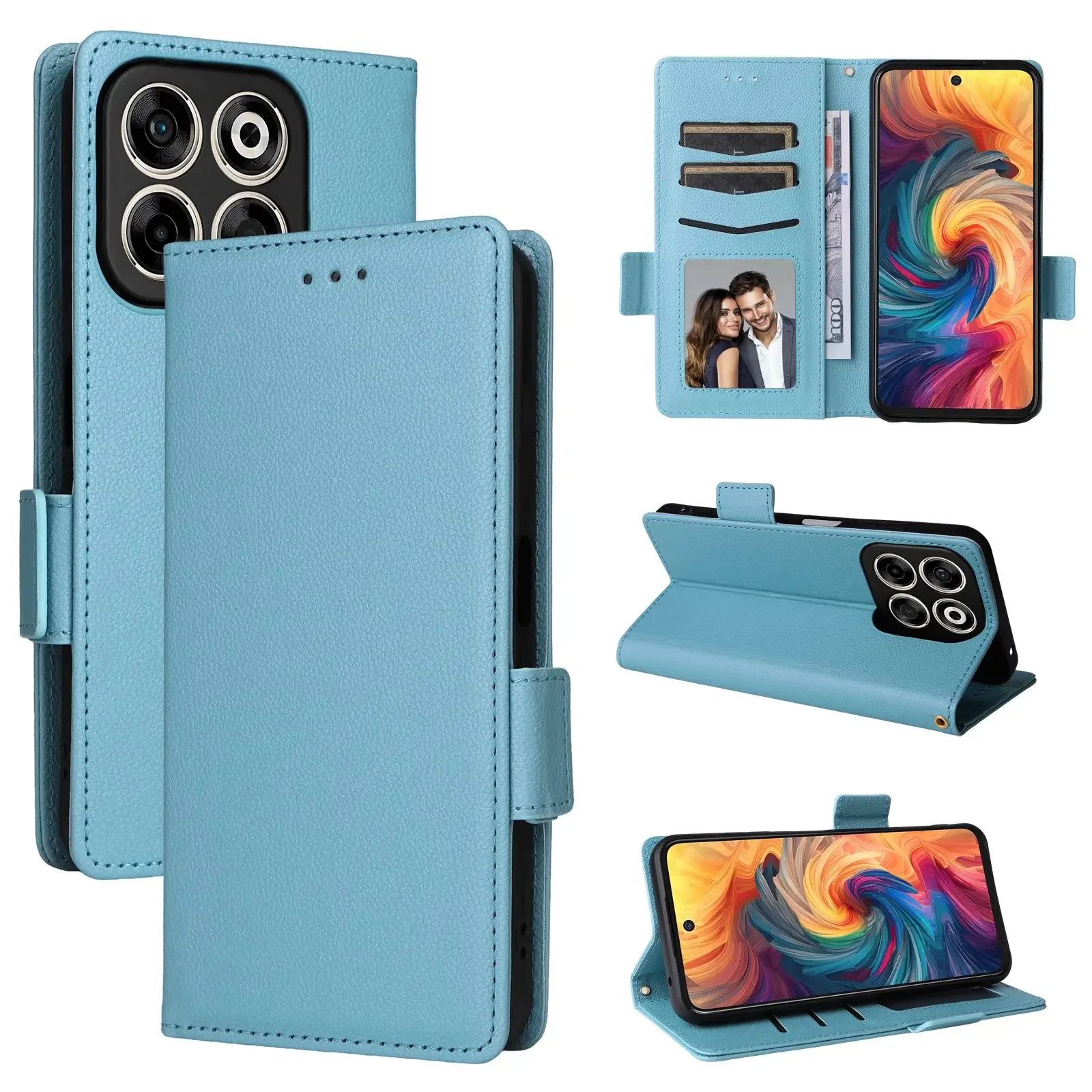 For ZTE Blade V70 Nubia V70 NFC 4G Flip Wallet Case Magnetic Leather Card Purse Cover For ZTE Nubia V70 NFC 4G V 70 Back Casing