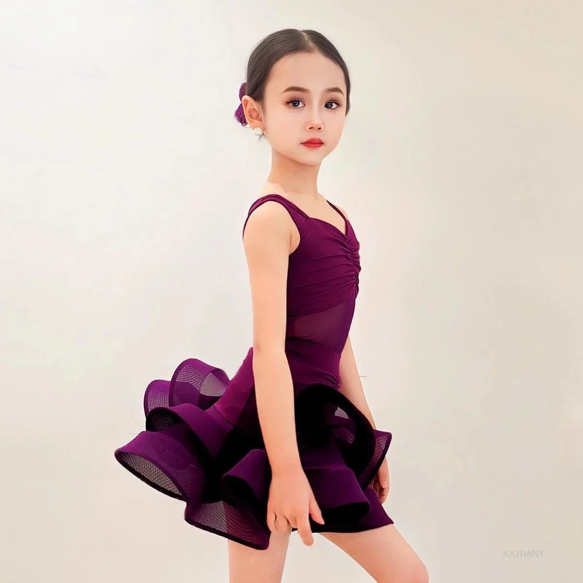 Children's Professional Latin Dance Dresses Girls' Tango And Samba Practice Wear Adult Ballroom Dance Performance Stage Costumes