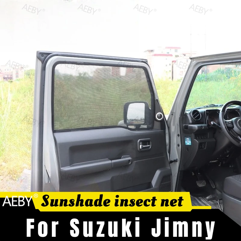 For Suzuki Jimny 2019-2026 Custom Window Shades Magnetic Insect Screens,Highly elastic stretch window,Car accessories,protection