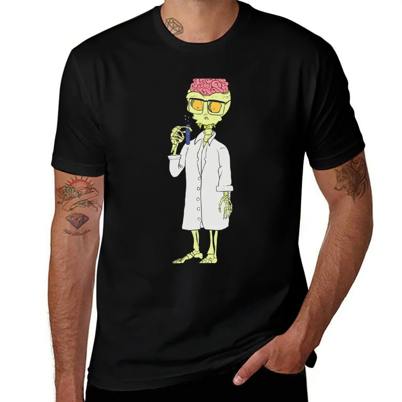 Smart Skeleton T-Shirt Large Size Basic Casual T-Shirt