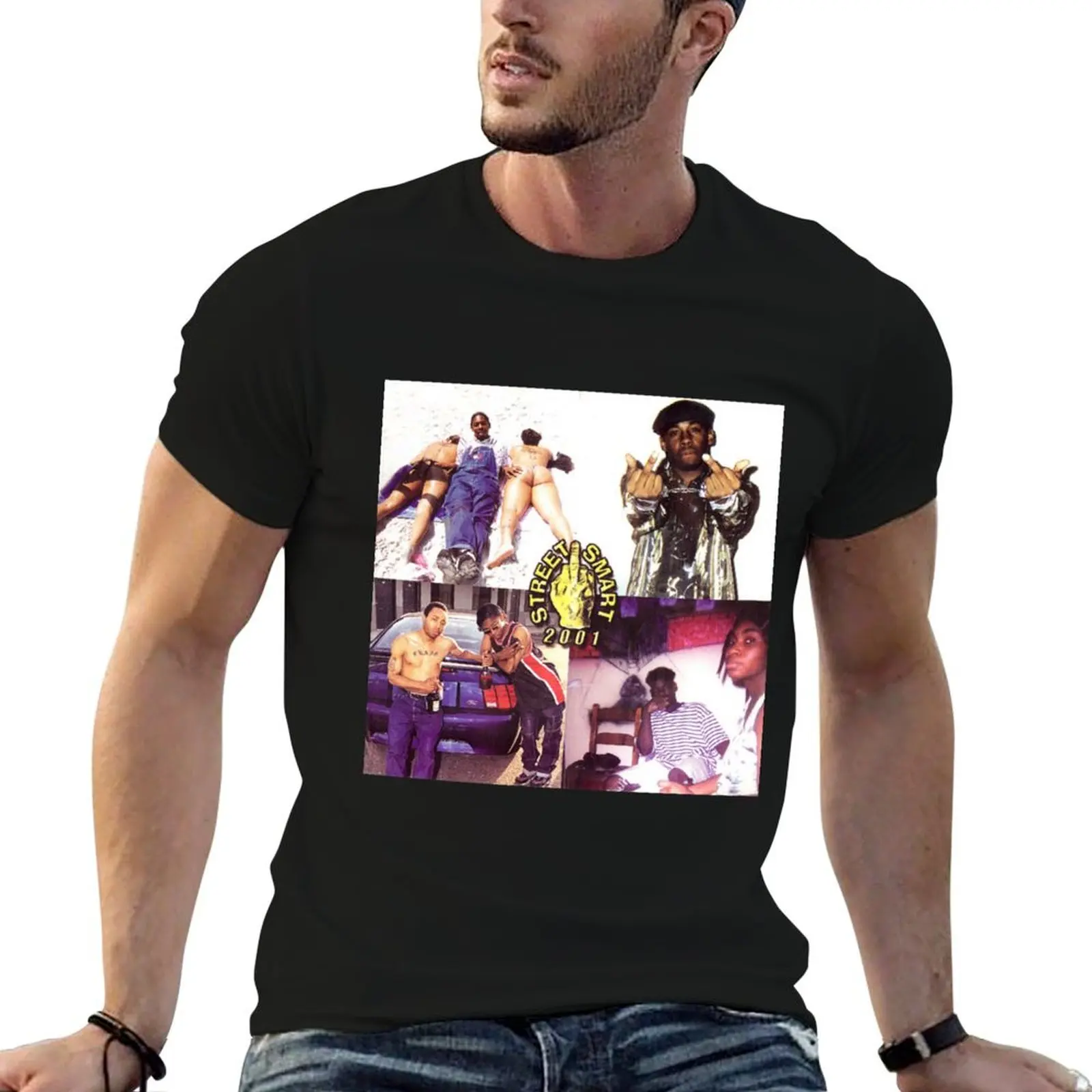 Street Smart Record T-Shirt Regular Fit Plain Tee Shirt