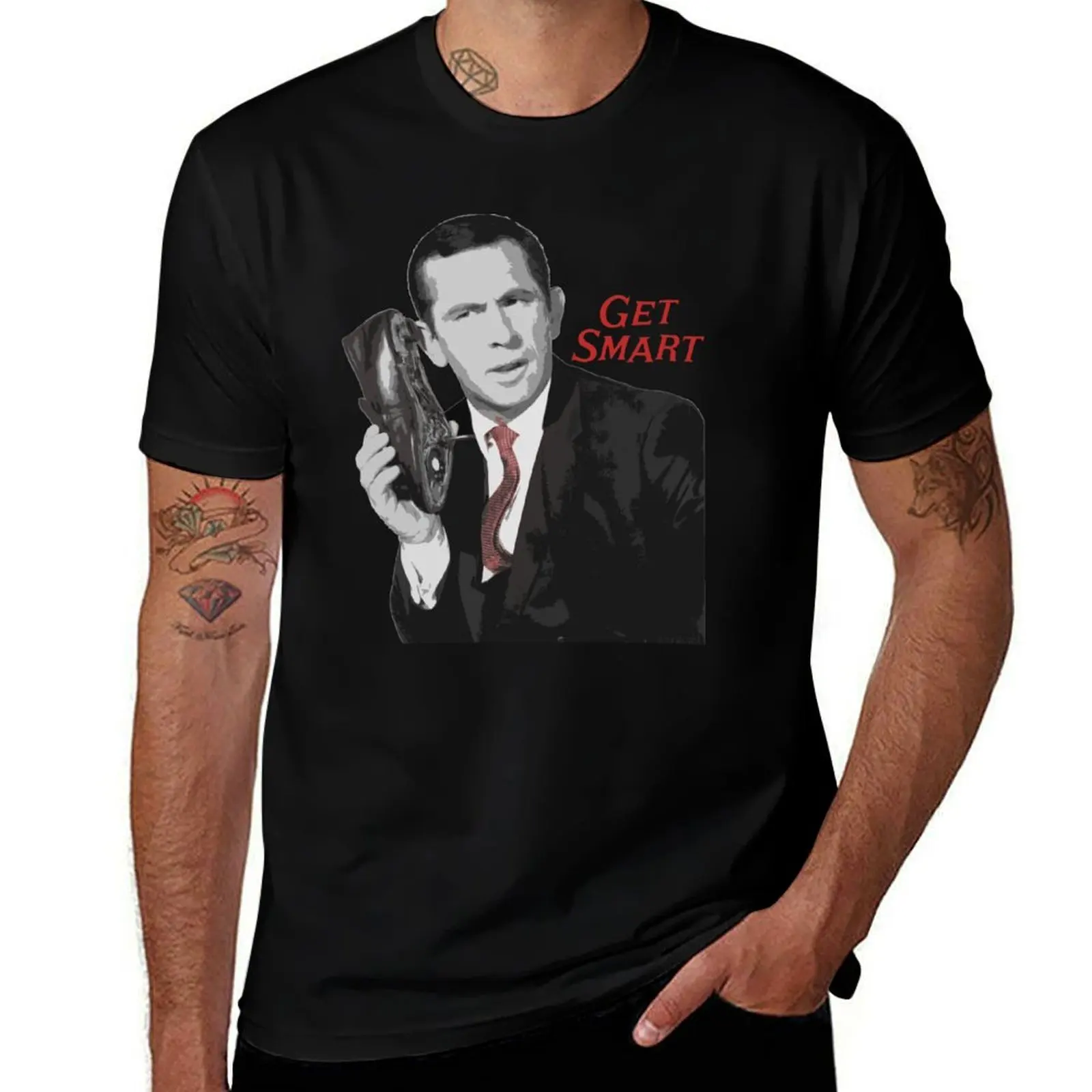 Get Smart T-Shirt Fashion Pattern Printed Tee Shirt