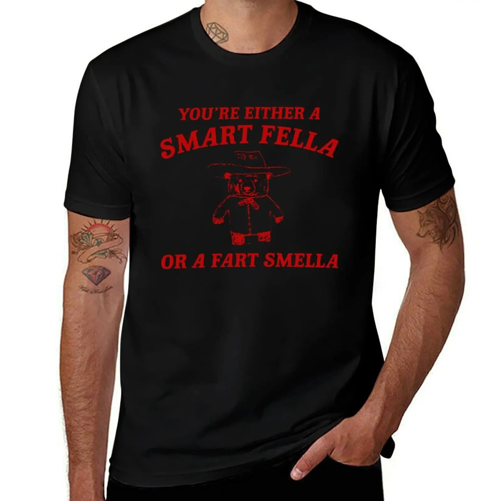 Are You A Smart Fella or Smart Smela T-Shirt Plus Size Street Style Tee