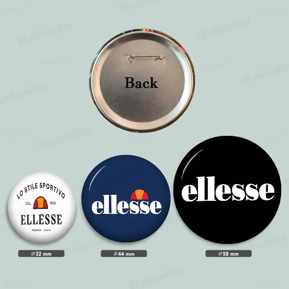 E-Ellesse Fast-Drying Creative Tinplate Soft Button Pins Animal Icon Brooch Lapel Backpack Badge Accessories Pin