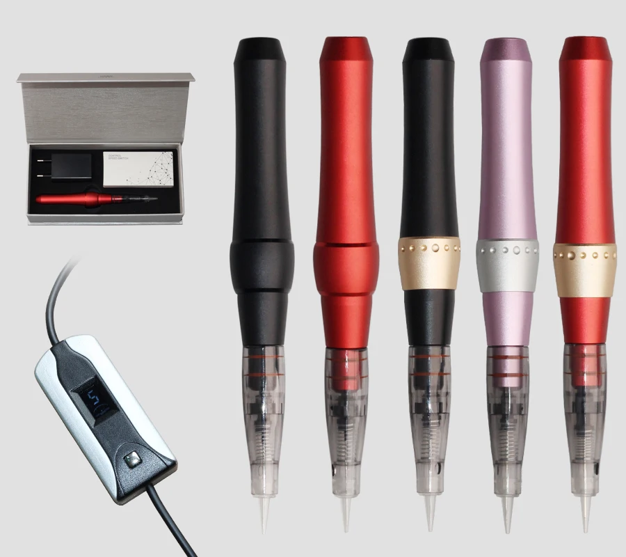 Newest Professional Digital Permanent Makeup Tattoo Machine Lip Contour Pen Lightweight Beauty Art Tattoo Gun tattoo Needle