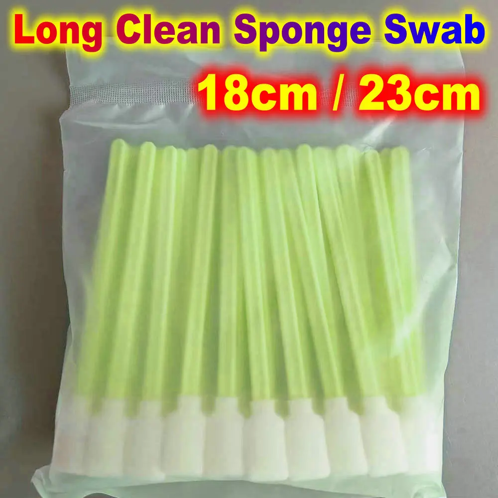 Long Cleaning Sponge Swab 18cm 23cm Clean Foam Detailing Stick Cotton Buds Sticker For Electronics Printer Cleaner Makeup Kit