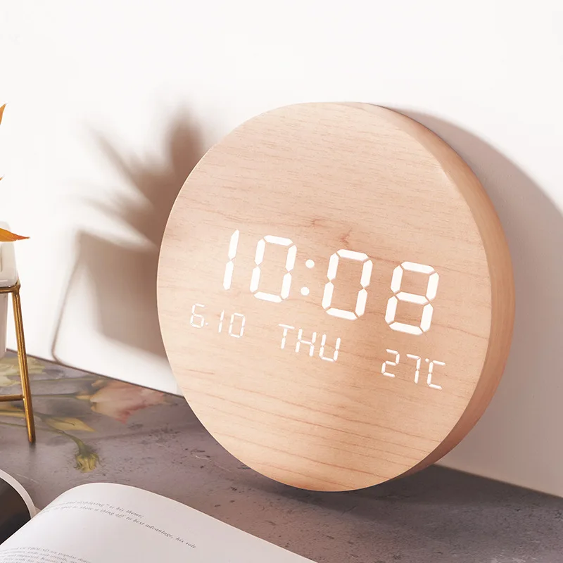 LED Mute Bedroom Decorative Clock Makeup Organizer Storage Box Storage Containers Storage Organizer Home Organizer Box