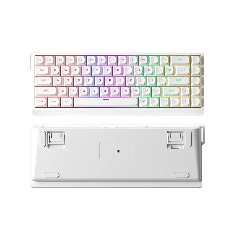 Wired keyboard mechanical feel silent office e-sports portable streamer small column keyboard