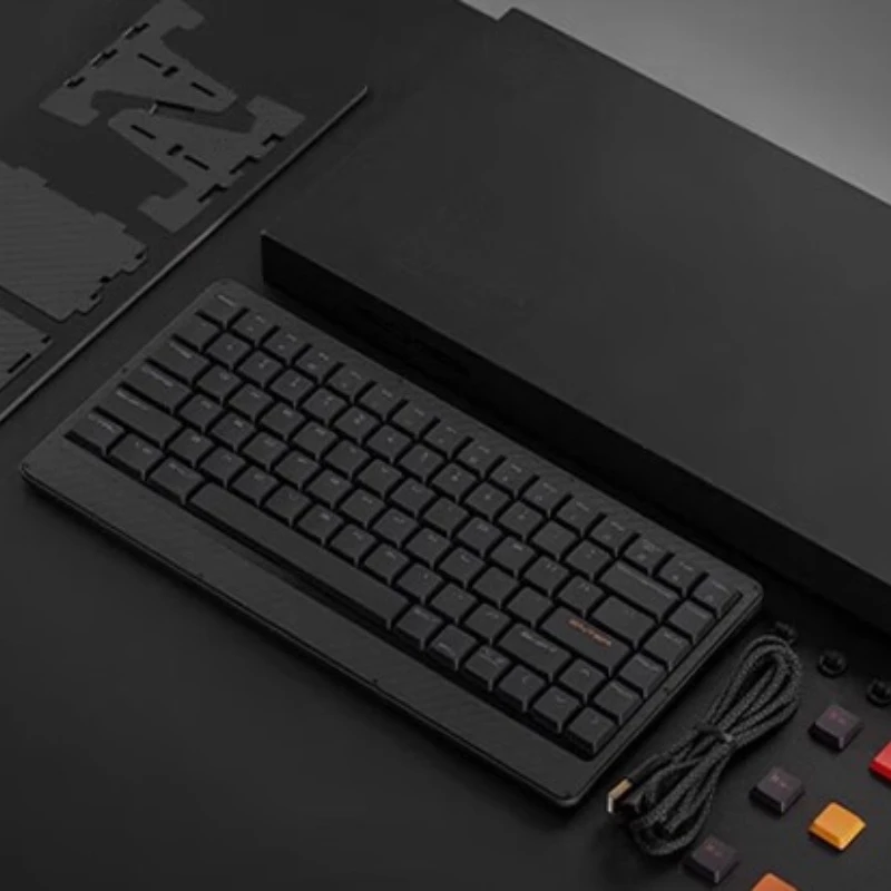 Mechanical keyboard, wireless bluetooth, carbon fiber ipad laptop all-in-one, office portable and light