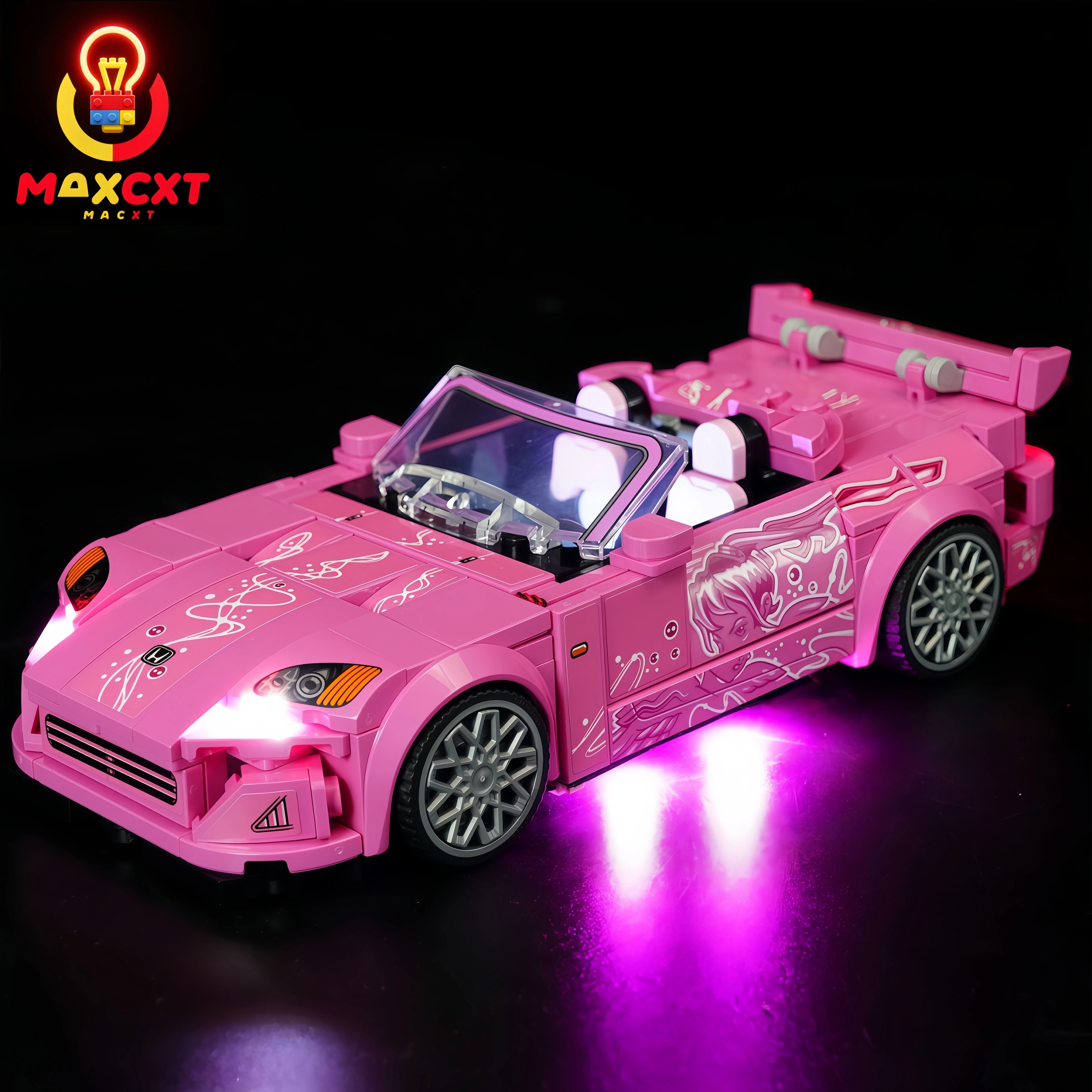 MAXCXT LED Light For LEGO 77241 Speed Champions 2 Fast 2 Furious Honda S2000 DIY Decorative Lamp Not Include Building Blocks Set