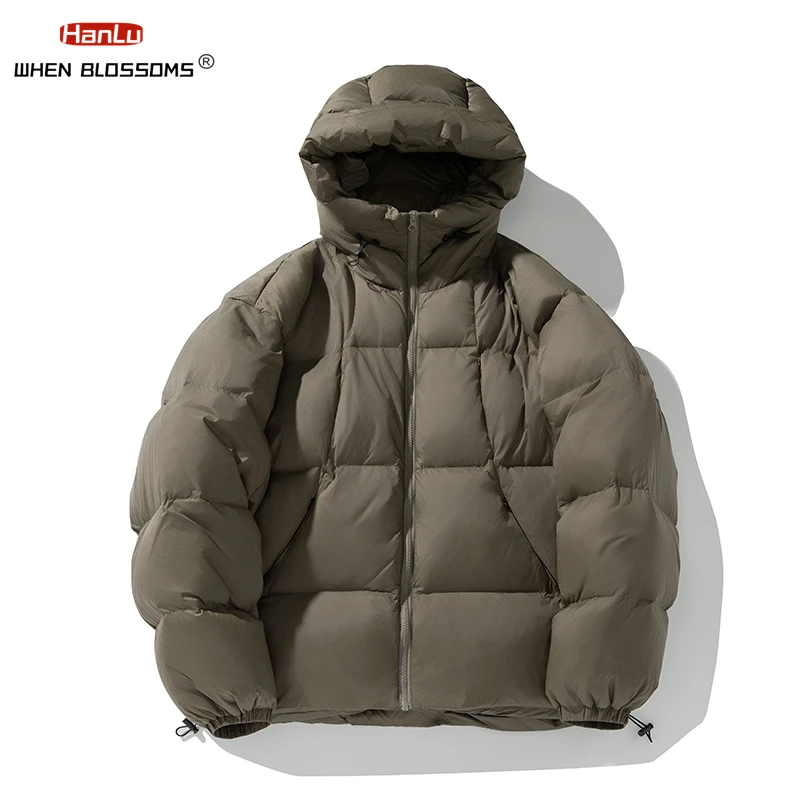 Men's winter down jacket High quality white duck down Padded Lightweight Plump Warm Waterproof Hooded down jacket jacket