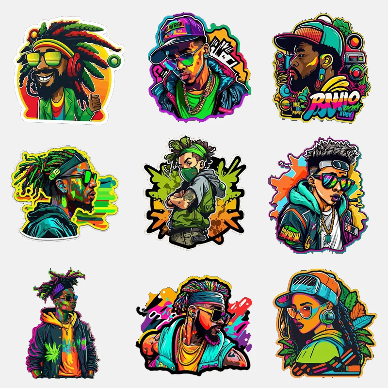 DTF Hip Hop Beauty Sticker Heat Transfer Sticker for ClothingTee Hoodie DIY Jacket Patch Waterproof