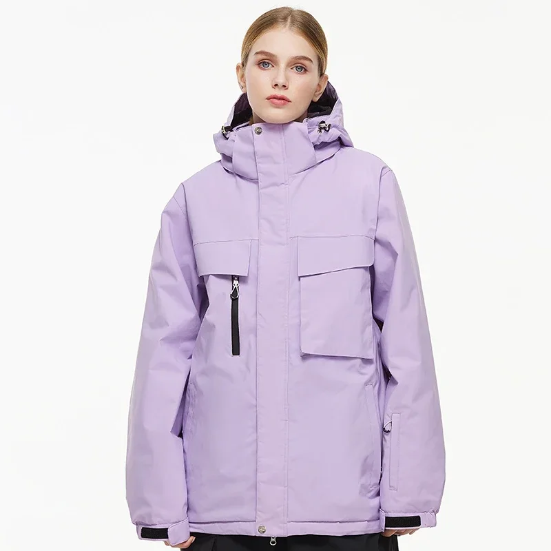 Ski Jackets Outdoor Sports Skiing Top Winter Hoodie Ski Costume Women Men Mountain Snowboard Coats Windproof Warm Snow Clothing