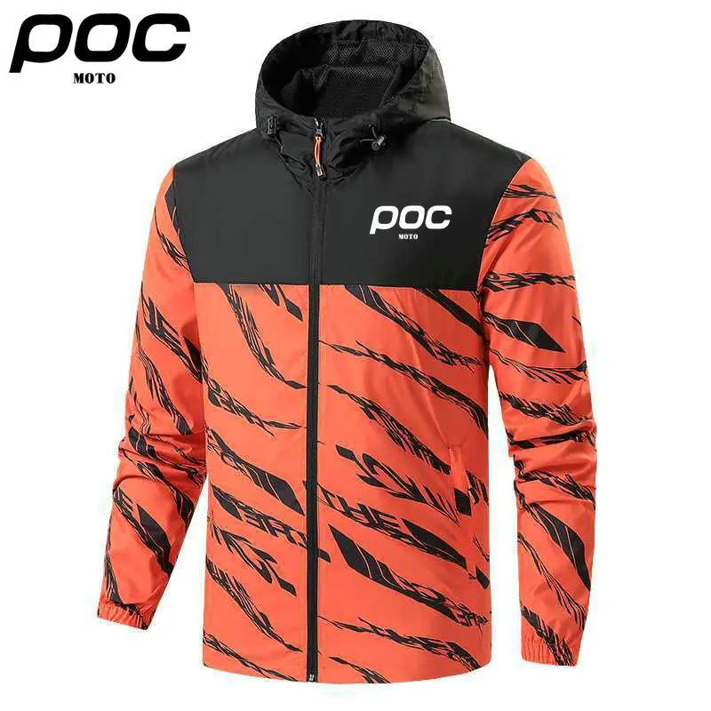 2023 New Outdoor Sports Jacket Bike Breathable Men Windbreake MOTO POC Cycling Jacket Hoodie Windproof Motocross Bicycle Clothes