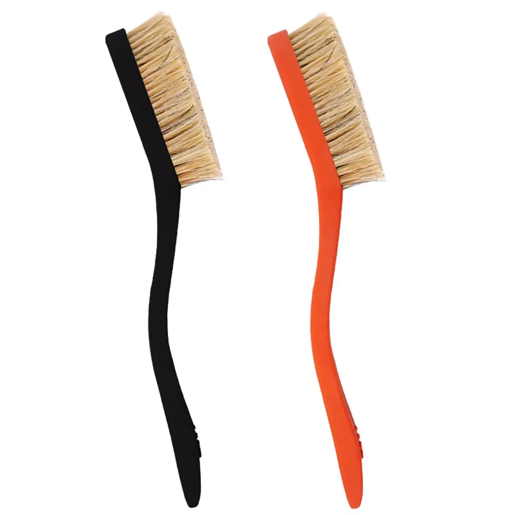 Multi-Purpose Cleaning Brush with Sturdy Boar Bristles, Ergonomic Scrubber for Shoes Keyboard Gaps & Climbing Holds