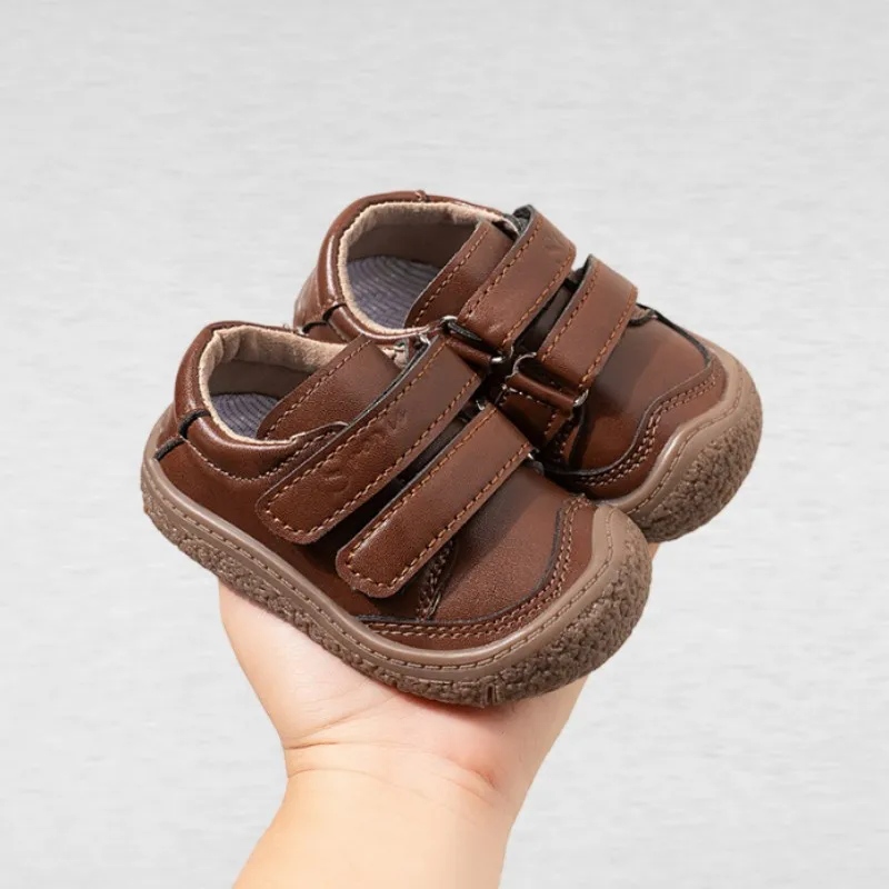 PU Leather Children Shoes Designers Kid's Sneakers Ergonomics Soft-soled Girl's Sneakers Anti-slippery Sport Shoes Toddler Shoes