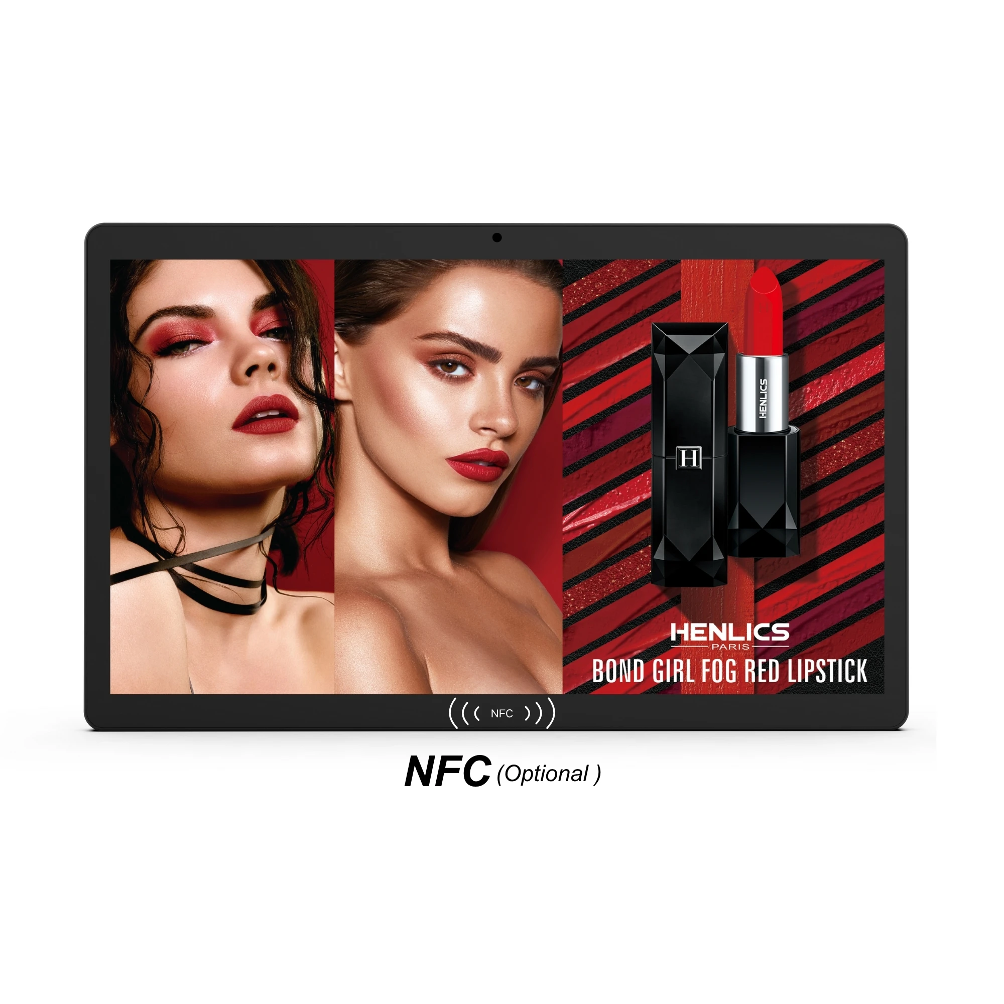 WF1589T Wall Mount 15.6 Inch Ultra-slim Digital Signage Touch Screen Optional Nfc Poe Android 14 Tablet for Commercial Display
