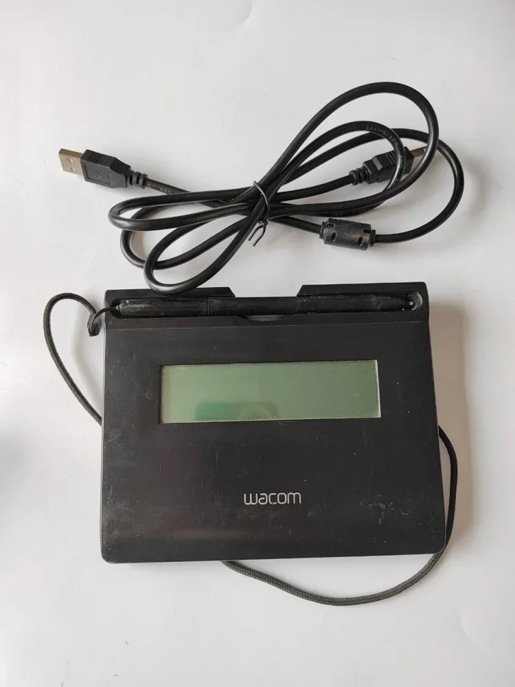 For Wacom STU300 STU-300  Electronic LCD Signature Tablet Used